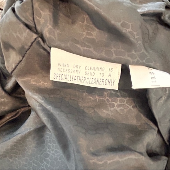 Vintage 80s Black Leather Jacket ASO Kelly Lebroc Vamp Metal Hair Band - Picture 9 of 12